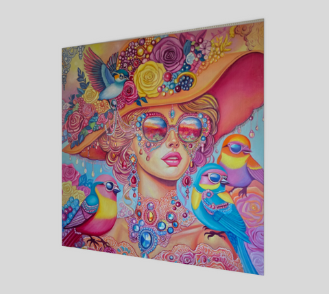 Wonder Birds The Wonderscape Reflections - Poster - Sharon Tatem LLC.