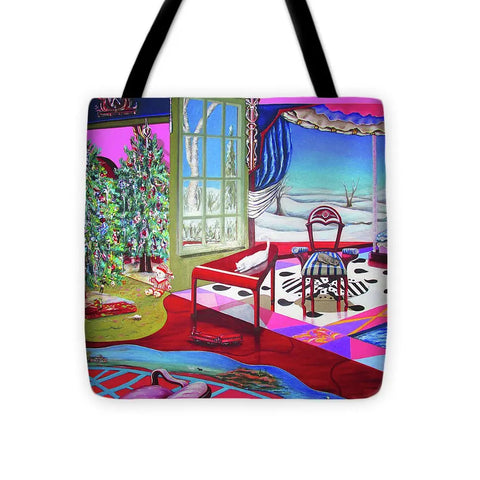Christmas Painting - Tote Bag - Tote Bag - Sharon Tatem LLC.