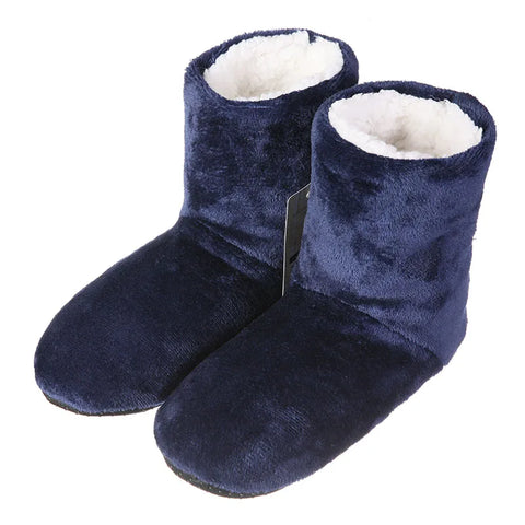 High Quality Winter Warm Shoes Skid Soft Bottom Indoor Home Shoes Warm Plush Indoor Boots For Men Women Floors Shoes - slippers - Sharon Tatem LLC.