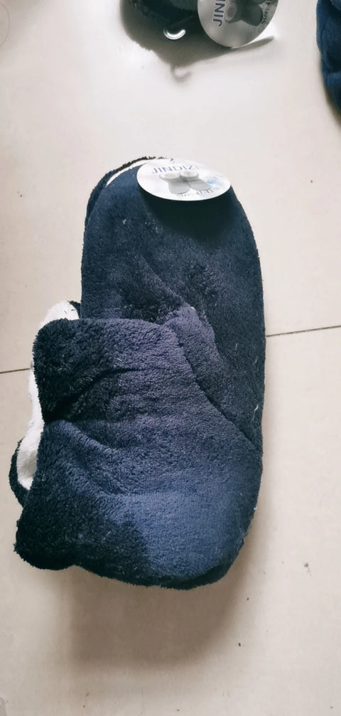 High Quality Winter Warm Shoes Skid Soft Bottom Indoor Home Shoes Warm Plush Indoor Boots For Men Women Floors Shoes - slippers - Sharon Tatem LLC.