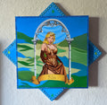 Painting Oil on Wood Panel Womplay Games Julia King Of Thrones -  - Sharon Tatem LLC.