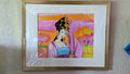 Watercolor Painting Maiden Mulan Mythic Art Florida Sunset Original Framed -  - Sharon Tatem LLC.