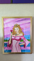 Watercolor Painting Maiden Morgause Florida Sunset Framed -  - Sharon Tatem LLC.