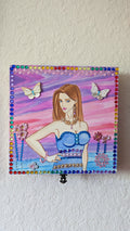 Mythic Wishbox Oil Painting In Heroin Akina In Blue Maiden Sharon Tatem's Wish Boxes Bringing Your Dreams to Life -  - Sharon Tatem LLC.