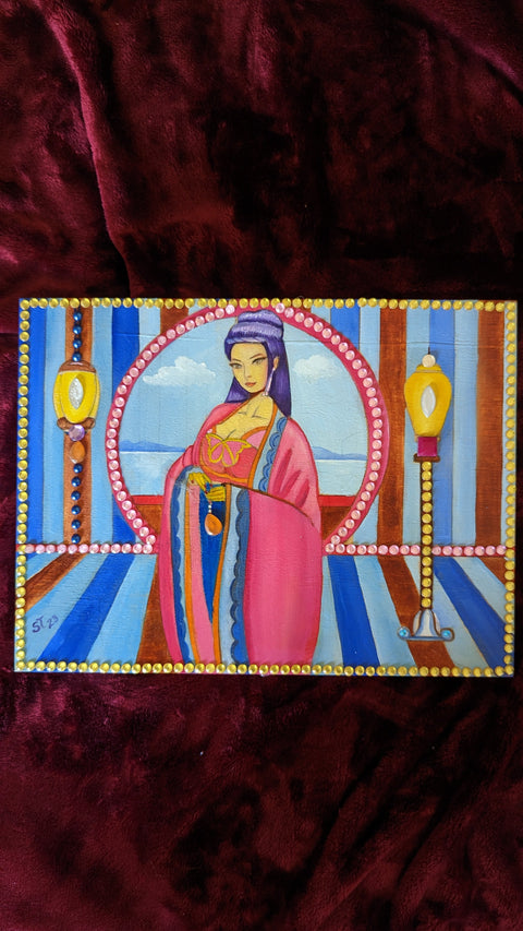 Mythic Wishbox Oil Painting In Heroin Sun Shangxiang Maiden Sharon Tatem's Wish Boxes Bringing Your Dreams to Life -  - Sharon Tatem LLC.