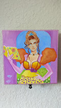 Mythic Wishbox Oil Painting Briena In Green Heroin Maiden Sharon Tatem's Wish Boxes Bringing Your Dreams to Life -  - Sharon Tatem LLC.