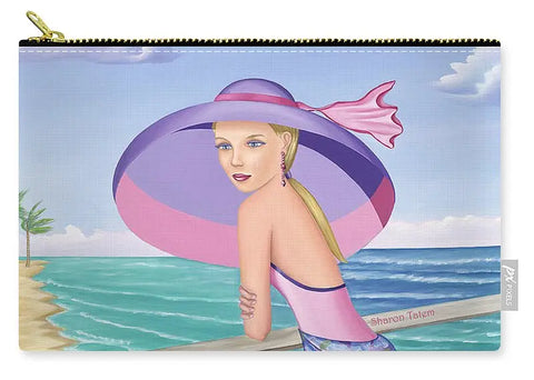 Palm Beach Purple - Carry-All Pouch - Carry-All Pouch - Sharon Tatem LLC.