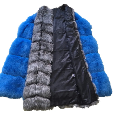 Winter Super Long Faux Fur Vest for Women Fluffy Fake Fur Coat Jacket Outwear - fur coat fake fur vest - Sharon Tatem LLC.