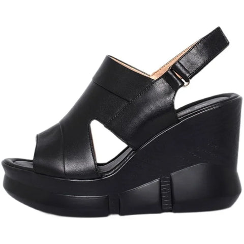 fun Sandals Summer Women's Sandals Fashion All-match Wedge Heel Women Casual Open Toe Sandals Roman Platform Women's Shoes - Sandals fun sandals junior sandals - Sharon Tatem LLC.
