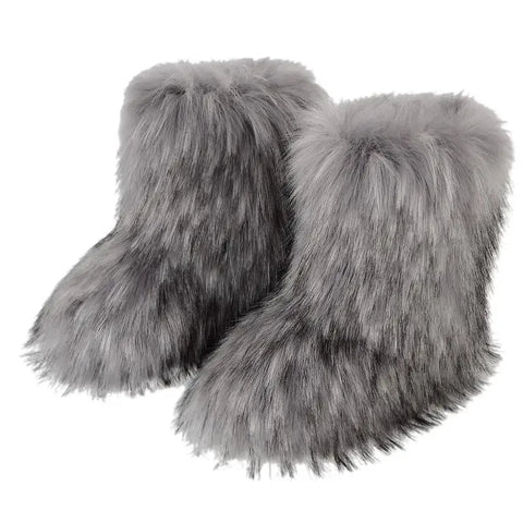 Faux Fur Boots Fashion Winter Shoe Women's Winter Fluffy Faux Fox Fur Boots Woman Plush Warm Snow Boots Luxury Footwear Girls' Furry Fur Bottes Fashion - Faux Fur Boots Fashion Winter Shoe Women's Winter Fluffy Faux Fox Fur Boots Woman Plush Warm Snow Boots Luxury Footwear Girls' Furry Fur Bottes Fashion - Sharon Tatem LLC.