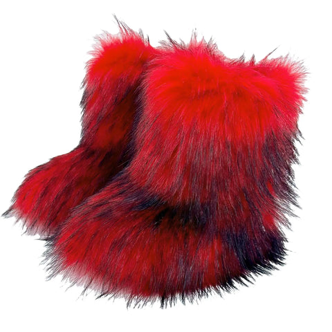 Faux Fur Boots Fashion Winter Shoe Women's Winter Fluffy Faux Fox Fur Boots Woman Plush Warm Snow Boots Luxury Footwear Girls' Furry Fur Bottes Fashion - Faux Fur Boots Fashion Winter Shoe Women's Winter Fluffy Faux Fox Fur Boots Woman Plush Warm Snow Boots Luxury Footwear Girls' Furry Fur Bottes Fashion - Sharon Tatem LLC.