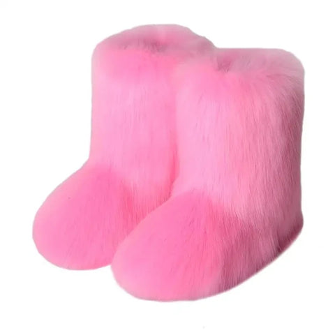 Faux Fur Boots Fashion Winter Shoe Women's Winter Fluffy Faux Fox Fur Boots Woman Plush Warm Snow Boots Luxury Footwear Girls' Furry Fur Bottes Fashion - Faux Fur Boots Fashion Winter Shoe Women's Winter Fluffy Faux Fox Fur Boots Woman Plush Warm Snow Boots Luxury Footwear Girls' Furry Fur Bottes Fashion - Sharon Tatem LLC.