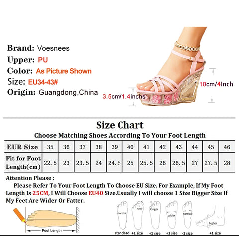 Rose Acrylic Wedges Sandals Summer Fashion Narrow band Party Women's Shoes Crystal Transparency Platform Nightclub High Heels - Shoes - Sharon Tatem LLC.