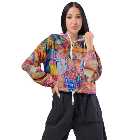 Women’s cropped windbreaker -  - Sharon Tatem LLC.