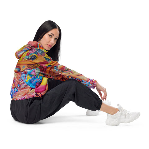 Women’s cropped windbreaker -  - Sharon Tatem LLC.
