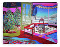 Christmas Painting - Blanket - Blanket - Sharon Tatem LLC.