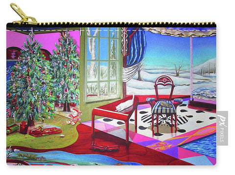 Christmas Painting - Carry-All Pouch - Carry-All Pouch - Sharon Tatem LLC.