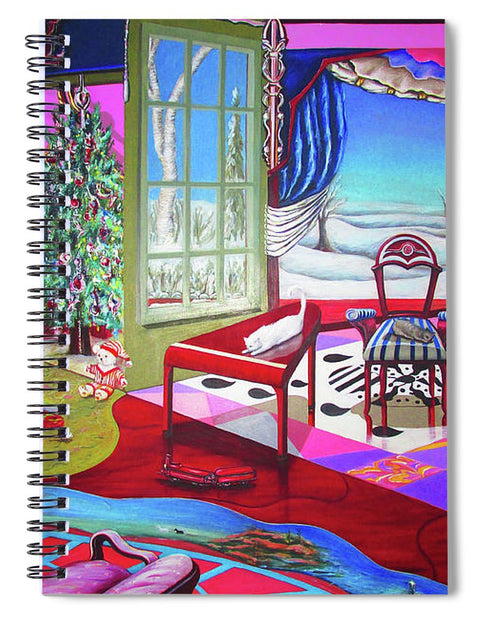 Christmas Painting - Spiral Notebook - Spiral Notebook - Sharon Tatem LLC.