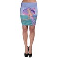 Bodycon Skirt | Palm Beach Purple Print | Sharon Tatem Fashion - skirts - Sharon Tatem LLC.