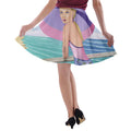 Palm Beach Purple A-line Skater Skirt Sharon Tatem Fashion - skirts - Sharon Tatem LLC.