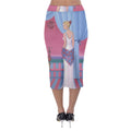 Palm Beach Perfume Art Collection Midi Pencil Skirt - skirts - Sharon Tatem LLC.