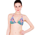 Bikini Top | Palm Beach Purple Print | Sharon Tatem Swim Suits - fashion-bikini-tops - Sharon Tatem LLC.