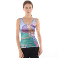 Tank Top | Palm Beach Purple Print | Sharon Tatem - workout-and-training-shirts - Sharon Tatem LLC.