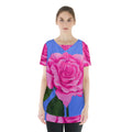 Roses Collections Skirt Hem Sports Top - novelty-t-shirts - Sharon Tatem LLC.