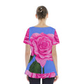 Roses Collections Skirt Hem Sports Top - novelty-t-shirts - Sharon Tatem LLC.