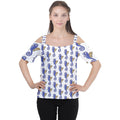 Seahorses Cutout Shoulder Tee - fashion-t-shirts - Sharon Tatem LLC.