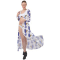 Seahorse Maxi Chiffon Beach Wrap - fashion-swimwear-cover-ups - Sharon Tatem LLC.