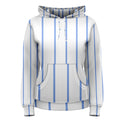 Blue Stripes Women's Pullover Hoodie - novelty-hoodies - Sharon Tatem LLC.
