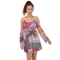 Palm Beach Melissa Kimono Sleeves Boho Dress - dresses - Sharon Tatem LLC.