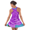 Purple Rose Cotton Racerback Dress - dresses - Sharon Tatem LLC.