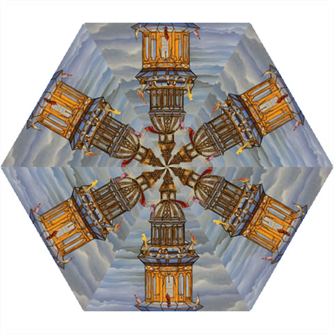 Birdcage Mini Folding Umbrella - umbrellas - Sharon Tatem LLC.