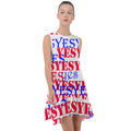 Stay Positive! The Yes Frill Swing Dress - dresses - Sharon Tatem LLC.