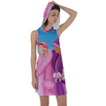 Hoodie Dress Print Palm Beach Days Racer Back - dresses - Sharon Tatem LLC.