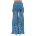 Blue Seahorse | Palazzo Pants | Sharon Tatem Fashion - pants - Sharon Tatem LLC.
