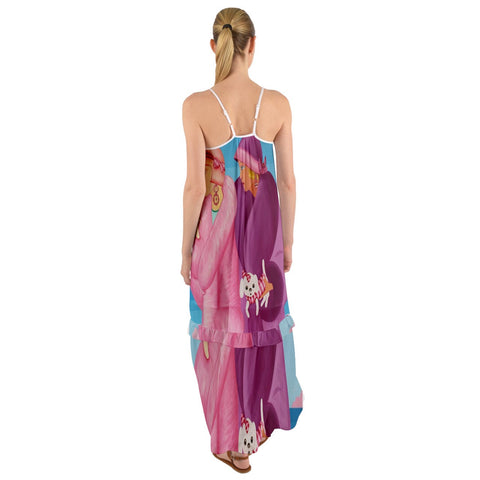Maxi Ruffle Chiffon Dress | Palm Beach Days | Sharon Tatem Dresses - FullDress - Sharon Tatem LLC.