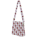 Red Seahorse Pattern Zipper Messenger Bag - reusable-grocery-bags - Sharon Tatem LLC.