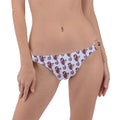 Red Seahorse Pattern Ring Detail Bikini Bottom - fashion-swimsuit-bottoms-separates - Sharon Tatem LLC.