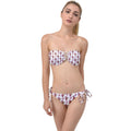 Red Seahorse Pattern Twist Bandeau Bikini Set - fashion-bikini-sets - Sharon Tatem LLC.