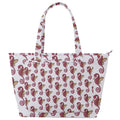 Red Seahorse Pattern Back Pocket Shoulder Bag - reusable-grocery-bags - Sharon Tatem LLC.