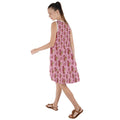 Frill Swing Dress Seahorse Red Pink Seahorsees - dresses - Sharon Tatem LLC.