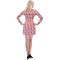 Pink Seahorses Off Shoulder Top with Mini Skirt Set - FullTop - Sharon Tatem LLC.