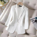 Womens Blazer Jacket White New Suit Jacket Women's Fashion Thin Black Cardigan - Blazer - Sharon Tatem LLC.