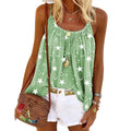 Camisole For Women Summer Casual Loose Beach T-Shirt Shirt Sleeveless Bohemian Print Strap Top Summer Casual Bottom Tank Top -  - Sharon Tatem LLC.