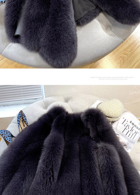 Faux Fur Sleeveless Vest Jacket Autumn Winter Elegant Fashion Vest Style Fashion Long Female Solid Color Autumn 2022 - Vests & Waistcoats - Sharon Tatem LLC.
