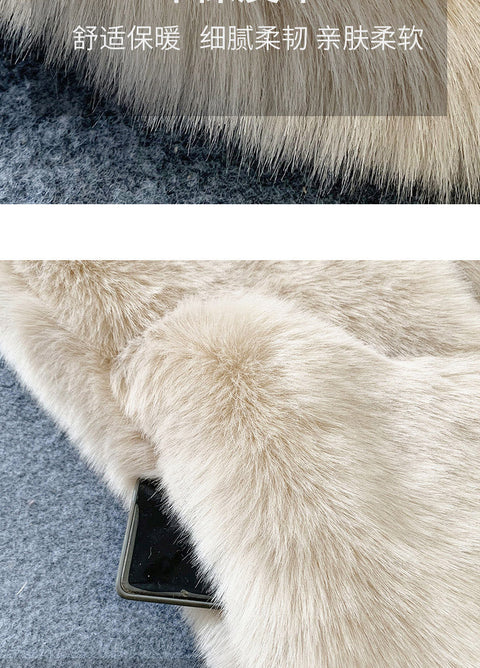 Faux Fur Sleeveless Vest Jacket Autumn Winter Elegant Fashion Vest Style Fashion Long Female Solid Color Autumn 2022 - Vests & Waistcoats - Sharon Tatem LLC.