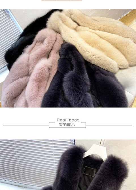 Faux Fur Sleeveless Vest Jacket Autumn Winter Elegant Fashion Vest Style Fashion Long Female Solid Color Autumn 2022 - Vests & Waistcoats - Sharon Tatem LLC.